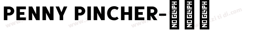 Penny Pincher字体转换